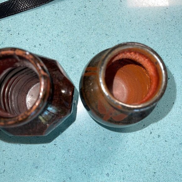 Pottery Vases Set of 3 Handmade Vermont - Picture 8 of 8